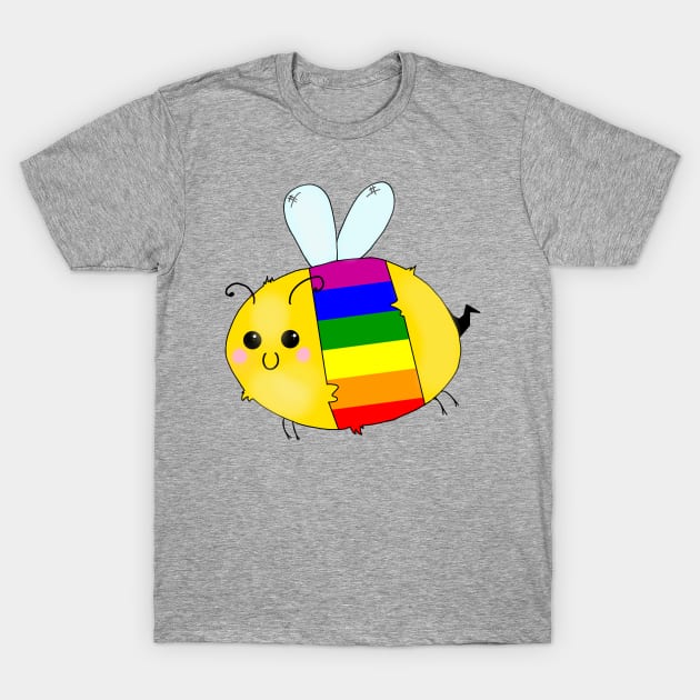 Pride Bees - Gay T-Shirt by Rendi_the_Graye